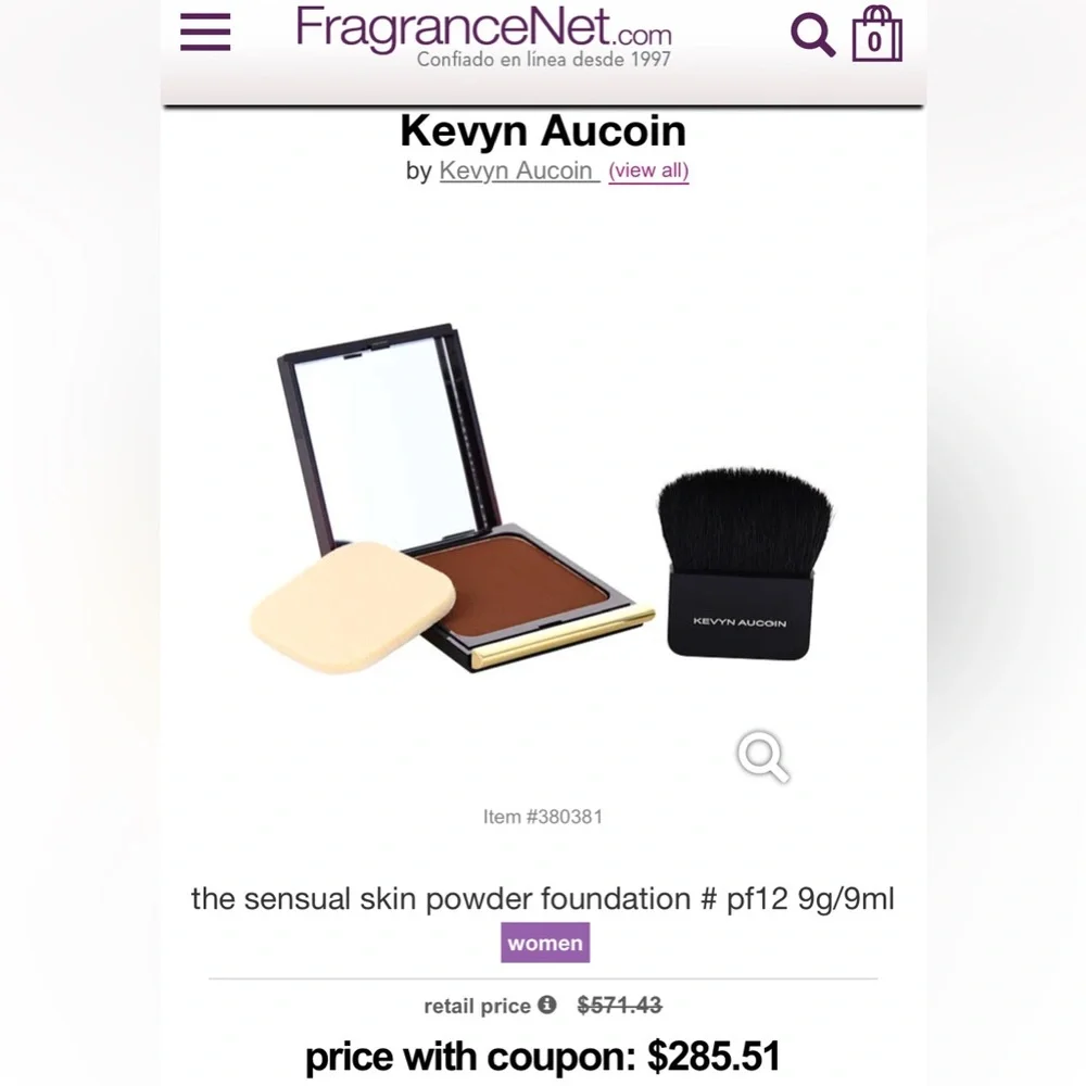 KEVYN AUCOIN Sensual Skin Powder Foundation PF05